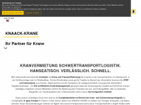 knaack-krane.de Webseite Vorschau