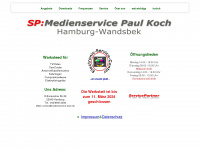 koch-wandsbek.de Webseite Vorschau
