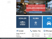 kuehlertechnik-hh.de Webseite Vorschau