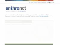 anthronet.de Webseite Vorschau