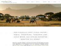 safaris.de Webseite Vorschau