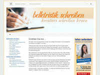belletristik-schreiben.de Webseite Vorschau