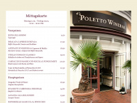 poletto-winebar.de Webseite Vorschau