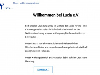lucia-ev.de Webseite Vorschau
