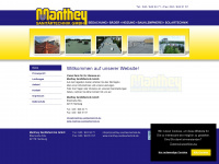 manthey-sanitaertechnik.de Webseite Vorschau