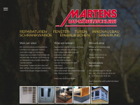 martens-tischler.de Webseite Vorschau