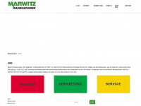 marwitz-baumaschinen.de Webseite Vorschau