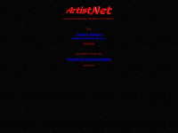 artistnet.de Webseite Vorschau