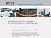 pecos.de Webseite Vorschau