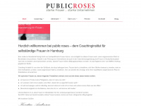 public-roses.de Webseite Vorschau