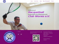 worms.racquetball.de Webseite Vorschau