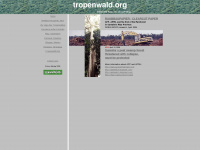 tropenwald.org Webseite Vorschau