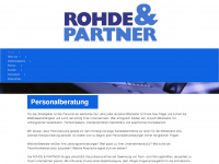 rohdepartner.de Webseite Vorschau