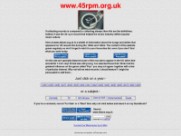 45-rpm.org.uk Webseite Vorschau
