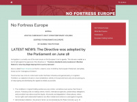 no-fortress-europe.eu Webseite Vorschau