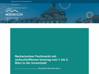 neckarsulm.de Webseite Vorschau