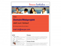 fitness.leitfaden.net Webseite Vorschau