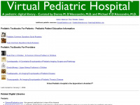virtualpediatrichospital.org Webseite Vorschau