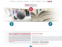 simconsult.net Webseite Vorschau