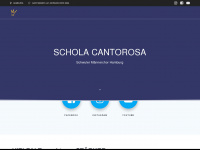 schola-cantorosa.de Webseite Vorschau