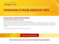 personalforum-energie.de Webseite Vorschau