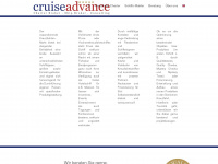cruiseadvance.de Webseite Vorschau