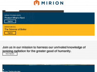 mirion.com Webseite Vorschau