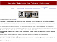 thaelmann-gedenkstaette.de Webseite Vorschau
