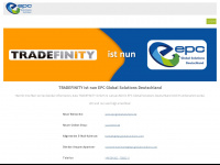 tradefinity.de Webseite Vorschau