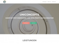uniconcepts.de Webseite Vorschau