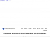 ghv-wandsbek.de Webseite Vorschau