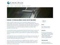 becka-zylinder.de Webseite Vorschau