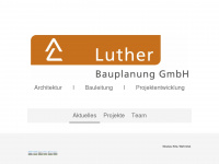 luther-bauplanung.de Webseite Vorschau