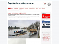 regattaverein-giessen.de Webseite Vorschau