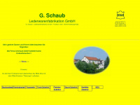 schaub-lederwaren.de Webseite Vorschau