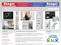 seeger-elektro.de Webseite Vorschau