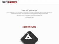 partypommer.de Webseite Vorschau