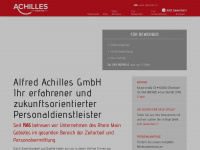 achilles-zeitarbeit.de Webseite Vorschau