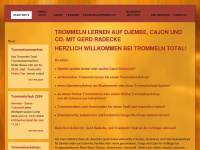 trommeln-total.de Webseite Vorschau
