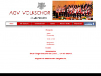 agv-volkschor.de Webseite Vorschau