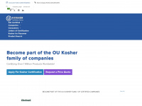 oukosher.org Webseite Vorschau