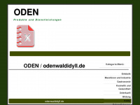 odenwaldidyll.de Webseite Vorschau