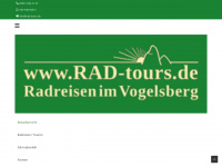 rad-tours.de Webseite Vorschau