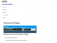 hochzeit-ruegen.com Webseite Vorschau