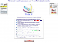 tinte.li Webseite Vorschau