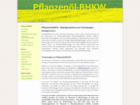 pflanzenoel-bhkw.de Webseite Vorschau
