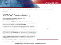 andrews-international.de Webseite Vorschau