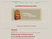 antikmoebel-restaurierung.de Webseite Vorschau