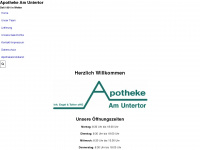apothekeamuntertor.de Webseite Vorschau