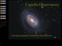 capella-observatory.com Webseite Vorschau